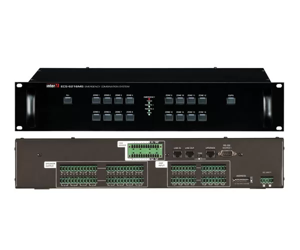 Bộ điều khiển phân vùng mở rộng của PX-6216 Inter-M ECS - 6216MS