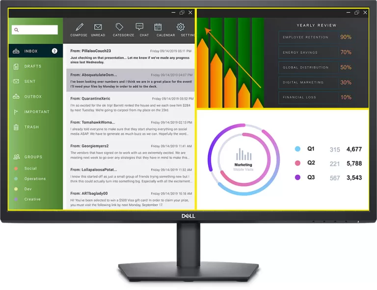 Màn hình Dell E2723H 27 inch FHD VA phẳng