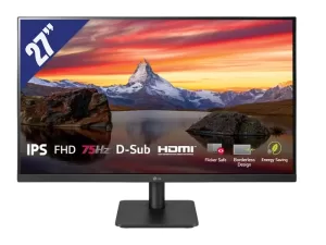 Màn hình máy tính LG IPS 27'' Full HD 75Hz AMD FreeSync™ thiết kế 3 cạnh không viền 27MP400-B