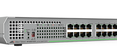 24-port 10/100/1000T Gigabit Ethernet Unmanaged Switch ALLIED TELESIS AT-GS910/24