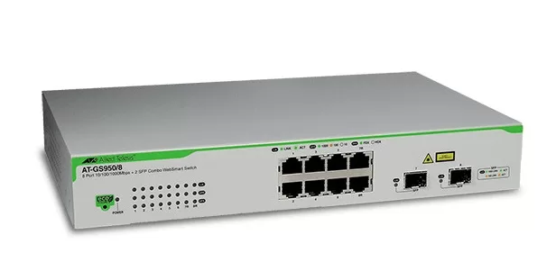 8-port 10/100/1000T WebSmart Switch ALLIED TELESIS AT-GS950/8