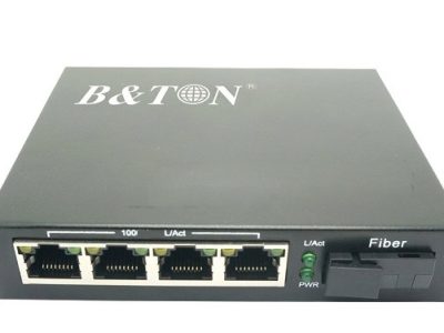 Chuyển đổi Quang-Điện Media Converter Unmanaged Fiber Switch BTON BT-914SM-20