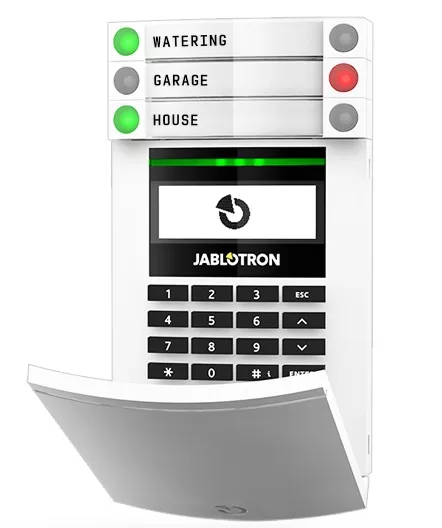 Bảng điều khiển không dây với đầu đọc từ, bàn phím và màn hình LCD JA-154E