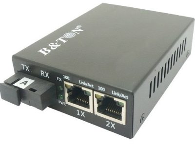 Chuyển đổi Quang-Điện Media Converter Unmanaged Fiber Switch BTON BT-912SM-20A/B