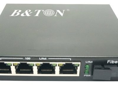 Chuyển đổi Quang-Điện Media Converter Unmanaged Fiber Switch BTON BT-914SM-20A/B