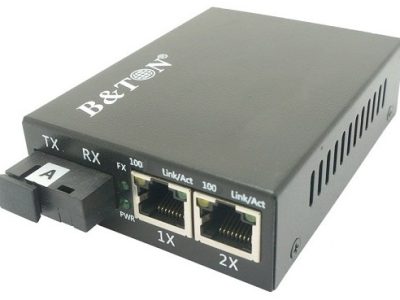 Chuyển đổi Quang-Điện Media Converter Unmanaged Fiber Switch BTON BT-982SM-20