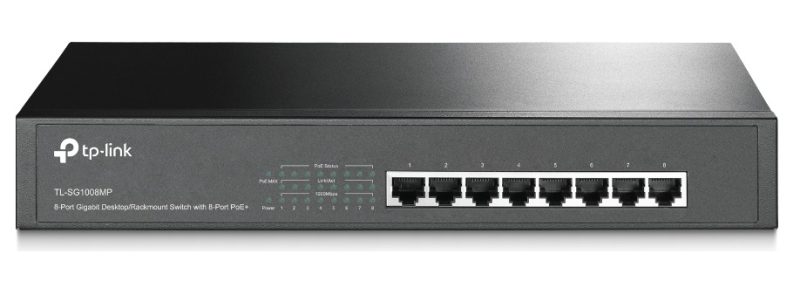 8-Port Gigabit Switch with 8-Port PoE+ TP-LINK TL-SG1008MP