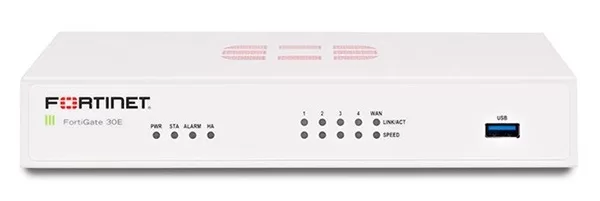 5 x GE RJ45 ports (Including 1 x WAN port, 4 x Switch ports) Firewall FORTINET FG-30E