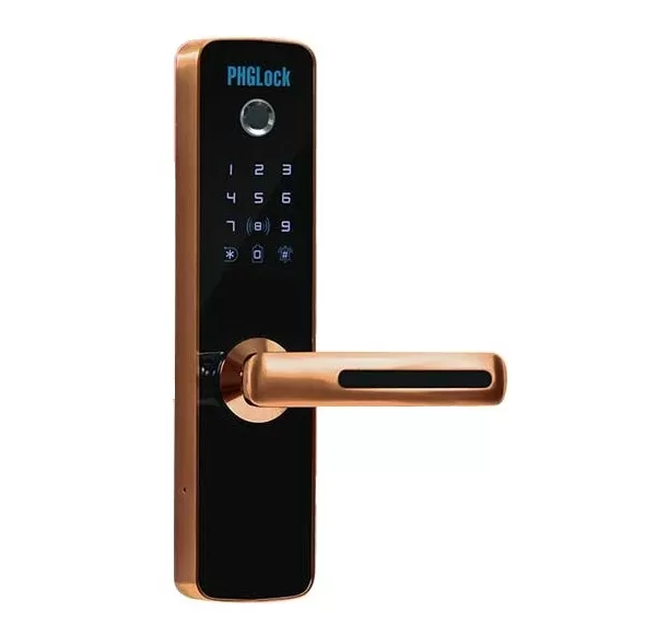 Khóa cửa điện tử PHGLock FP7153W (Vàng hồng)