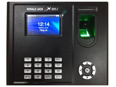 Máy chấm công vân tay, thẻ cảm ứng và pin lưu điện RONALD JACK RONALD JACK X989-C