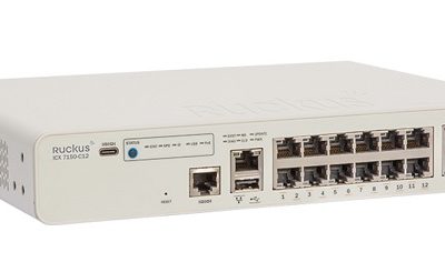 14-Port Gigabit + 2-Port Gigabit SFP PoE Switch RUCKUS ICX7150-C12P-2X1G