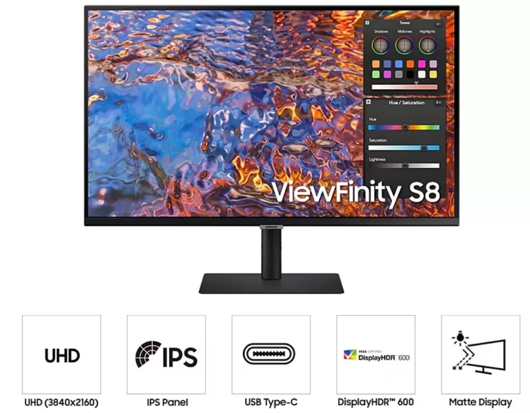 Màn hình Samsung ViewFinity S8 UHD S80PB 32inch 60Hz