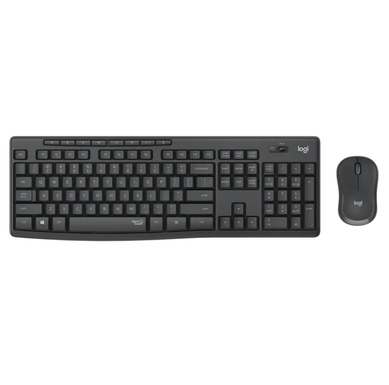 Combo bàn phím chuột không dây Logitech yên tĩnh MK295