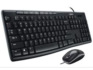 Combo bàn phím chuột có dây Logitech MK200