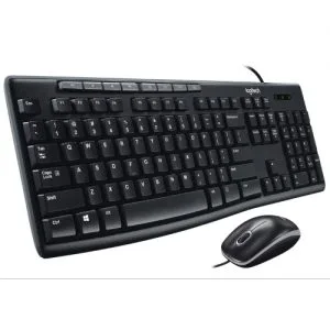 Combo bàn phím chuột có dây Logitech MK200