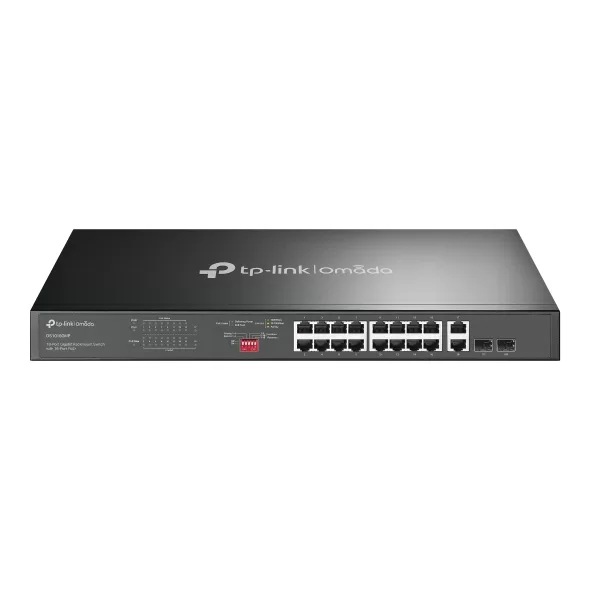 Omada 18-Port Gigabit Rackmount Switch with 16-Port PoE+ 1