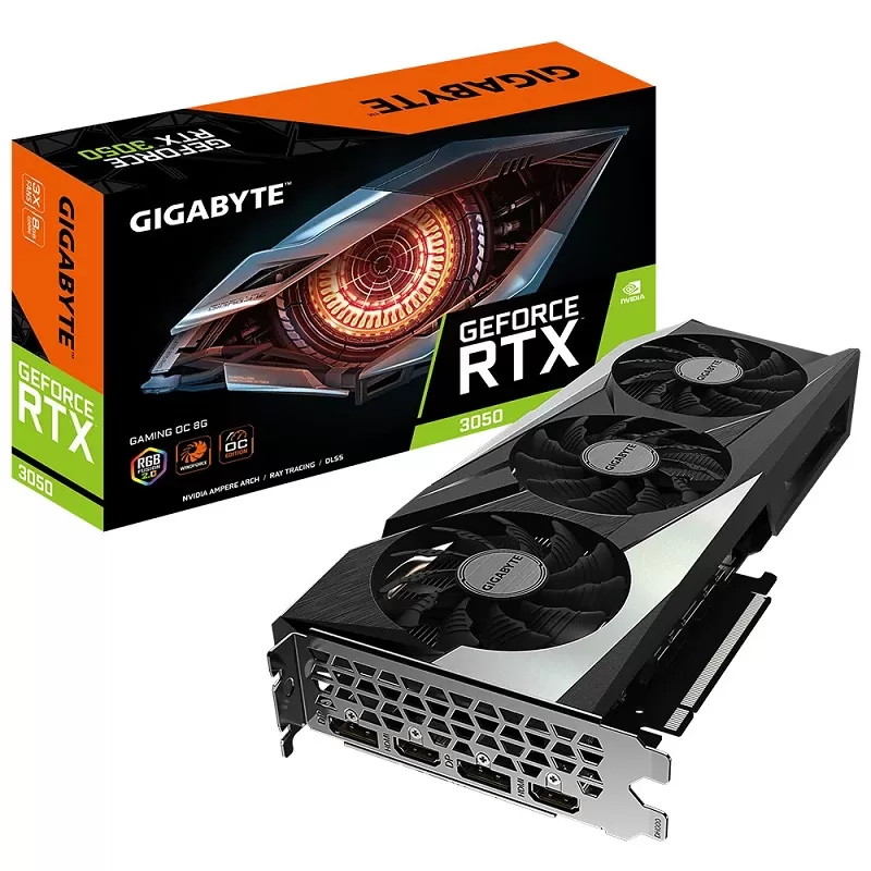 VGA Gigabyte GeForce RTX™ 3050 Gaming OC 8G GV-N3050GAMING OC-8GD