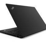 ThinkPad T14 (14″ Intel) Rear view at Left angle, Storm Grey color option