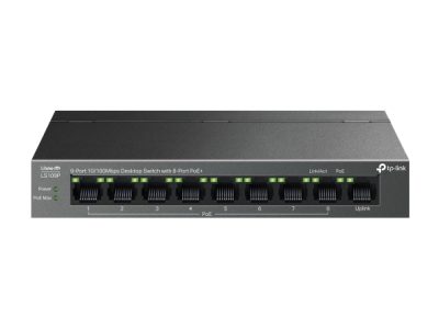 9-Port 10/100Mbps Desktop Switch with 8-Port PoE+ 1