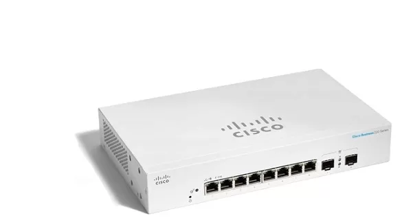 8-Port Gigabit + 2-Port Gigabit SFP Smart Switch CISCO CBS220-8T-E-2G