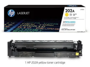 Mực in HP laser màu 202A LaserJet M254 Yellow CF502A