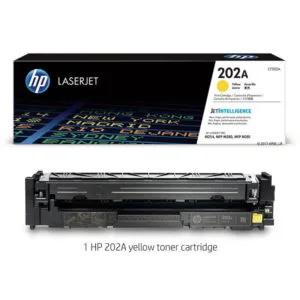 Mực in HP laser màu 202A LaserJet M254 Yellow CF502A