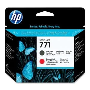 Mực in phun HP 771 Matte Black and Chromatic Red CE017A