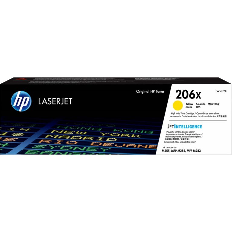 Mực in HP 206X LaserJet M255-M282-M283 Yellow W2112X
