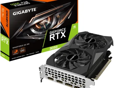 Card màn hình GIGABYTE GeForce RTX 3050 WINDFORCE OC 6G (GV-N3050WF2OC-6GD)
