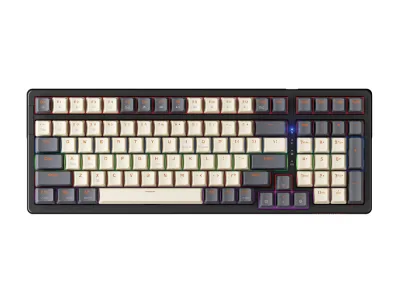 Bàn phím cơ có dây Newmen GM328 Gasket, Hotswap, E-Sports, White -Gray