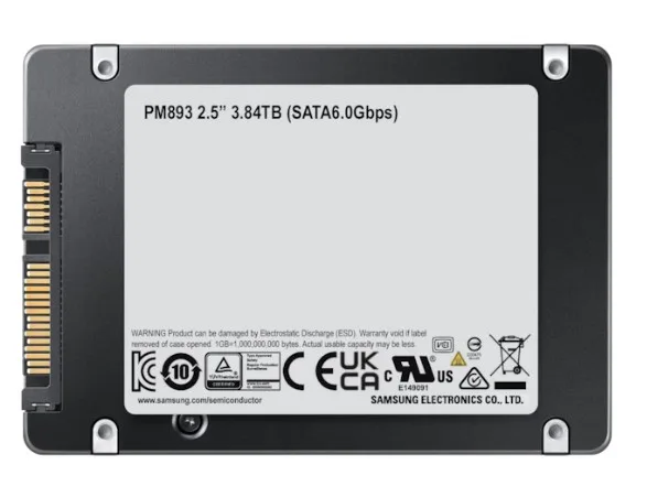Ổ cứng gắn trong SSD Samsung PM893 3.84TB 2.5 INCH SATA ENTERPRISE MZ-7L33T800