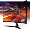 Một chiếc máy bay đang bay trong màn hình, và tần số quét 100Hz cũng được hiển thị trong đó.