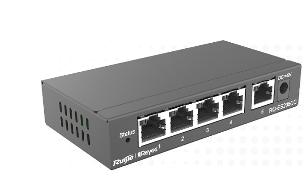 5-Port Gigabit Base-T Smart Cloud Switch RUIJIE RG-ES205GC