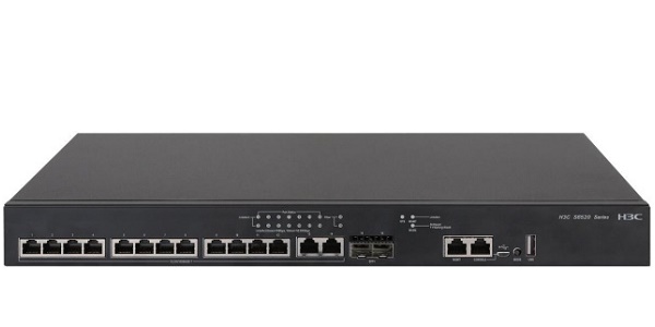 14-port Gigabit Ethernet + 2-port Gigabit SFP Switch H3C LS-6520X-16XT-SI