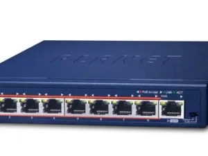 8-port 10/100/1000T 802.1at PoE + 1-port Gigabit desktop Switch PLANET GSD-908HP