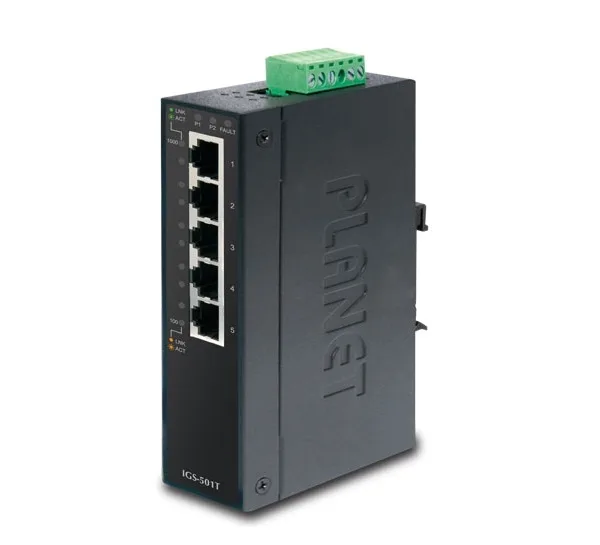 5-Port 10/100/1000T Gigabit Ethernet Switch PLANET IGS-501T