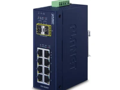 8-Port 10/100/1000T + 2 1000X SFP Ethernet Switch PLANET IGS-1020TF