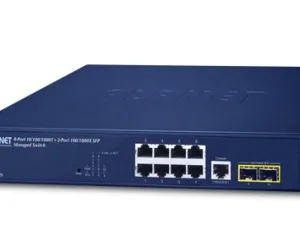 8-Port 10/100/1000T + 2-Port 100/1000X SFP Managed Switch PLANET GS-4210-8T2S