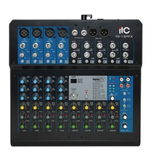 Mixer 12 kênh ITC TS-12PFX