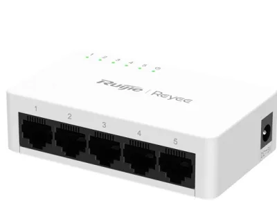 5-Port 10/100/1000Mbps Unmanaged Non-PoE Switch RUIJIE RG-ES05G-L
