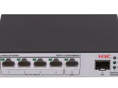 6-Port Gigabit L2 PoE Switch H3C LS-1600V2-6P-HPWR-GL