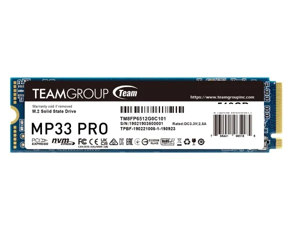 Ổ cứng gắn trong SSD TeamGroup MP33 256GB M.2 PCIe Gen3x4