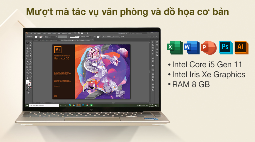 HP Envy 13 ba1536TU i5 1135G7 (4U6M5PA) - Cấu hình