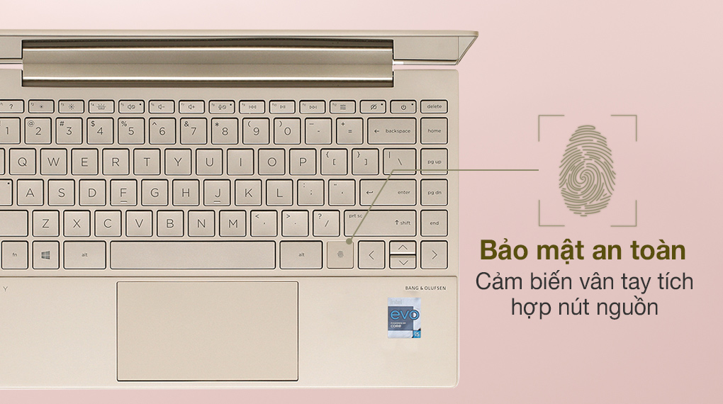 HP Envy 13 ba1536TU i5 1135G7 (4U6M5PA) - Cảm biến vân tay