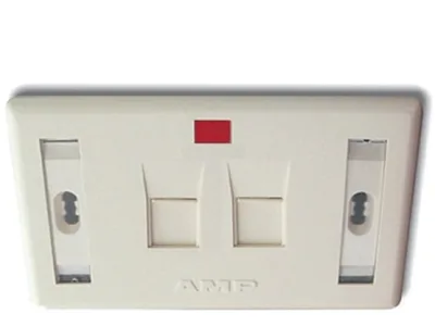 2-Port Faceplate Kit COMMSCOPE/AMP (0-0272352-2)