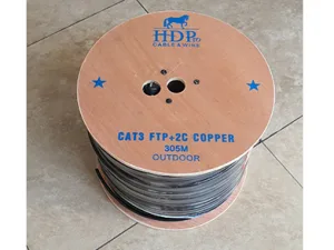 Cáp mạng HDPRO Outdoor 2 đôi kèm nguồn 305 mét CAT3 FTP + 2C COPPER
