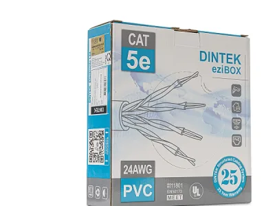 Cáp mạng Dintek CAT.5E UTP (1101-03040, 100 mét/thùng)