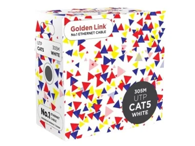 Cáp mạng Golden Link PLATINUM CAT.5E UTP TW1101-2 (305 mét, Trắng)