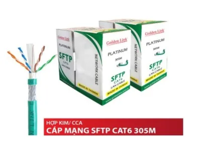 Cáp mạng Golden Link PLATINUM CAT.6 SFTP TW1104-1 (thùng trắng xanh)