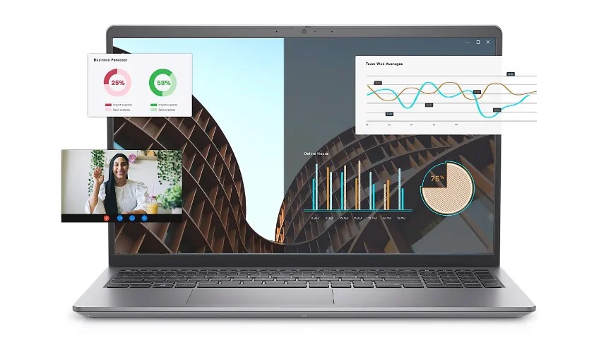 Laptop Dell Vostro 3530 ( 80GG92 ) | Xám | Intel Core i3 - 1305U | RAM 8GB | 256GB SSD | Intel Iris Xe Graphics | 15.6 inch Full HD 120Hz